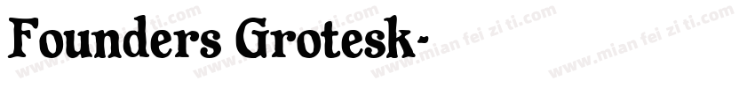 Founders Grotesk字体转换